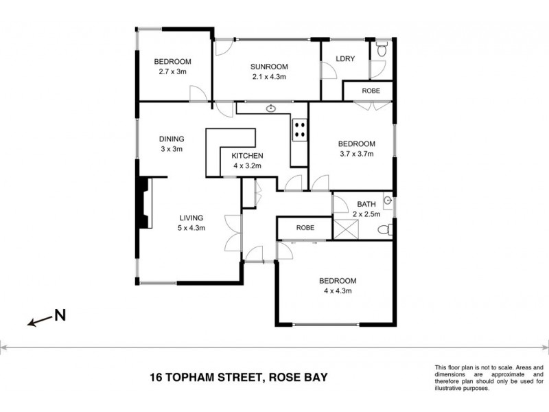 16 Topham Street, Rose Bay TAS 7015 Floorplan