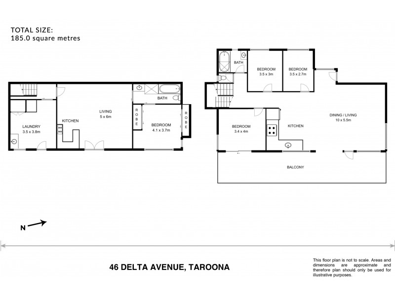 46 Delta Avenue, Taroona TAS 7053 Floorplan