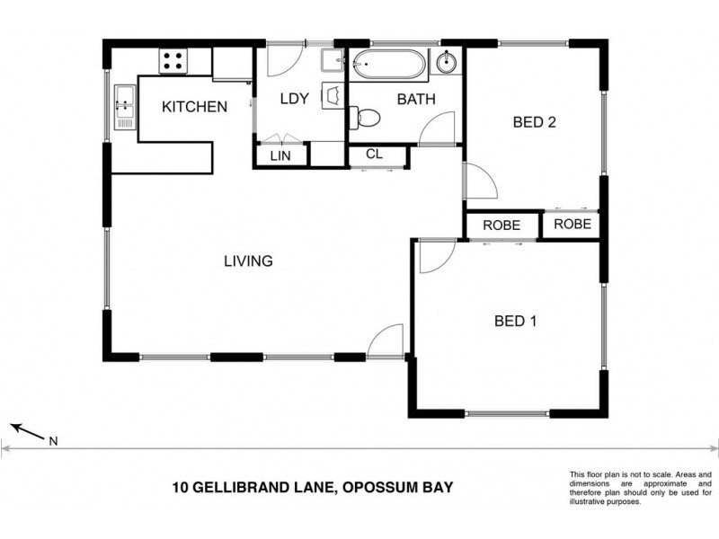 10 Gellibrand Lane, Opossum Bay TAS 7023 Floorplan