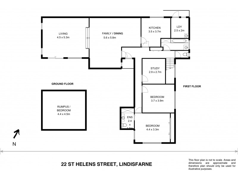 22 St Helens Street, Lindisfarne TAS 7015 Floorplan