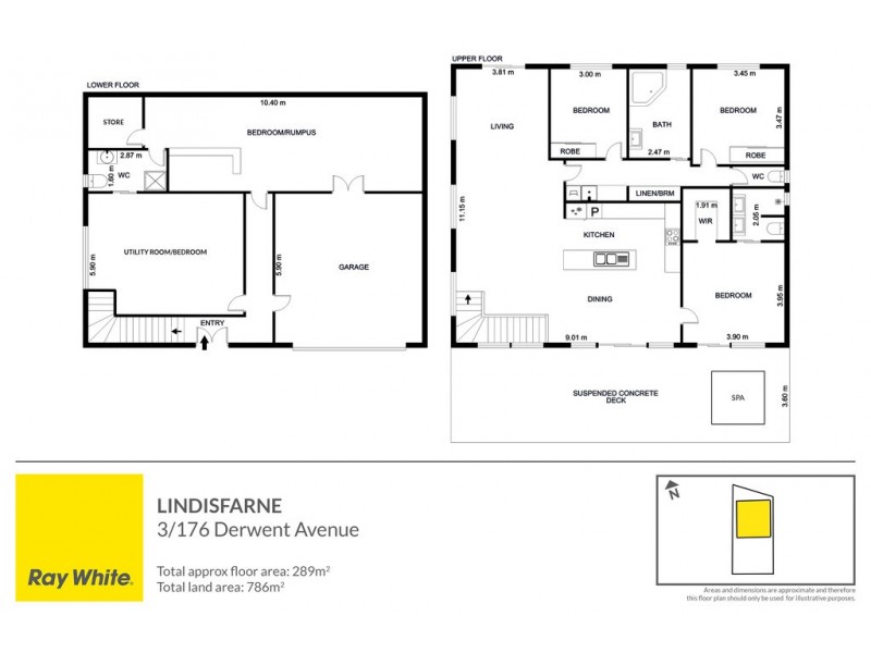 3/176 Derwent Avenue, Lindisfarne TAS 7015 Floorplan