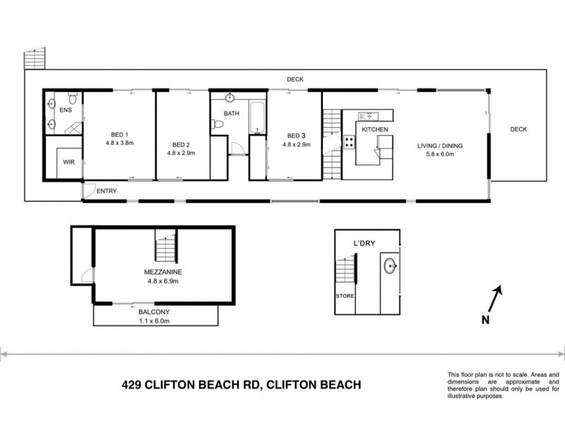 429 Clifton Beach Road, Clifton Beach TAS 7020 Floorplan