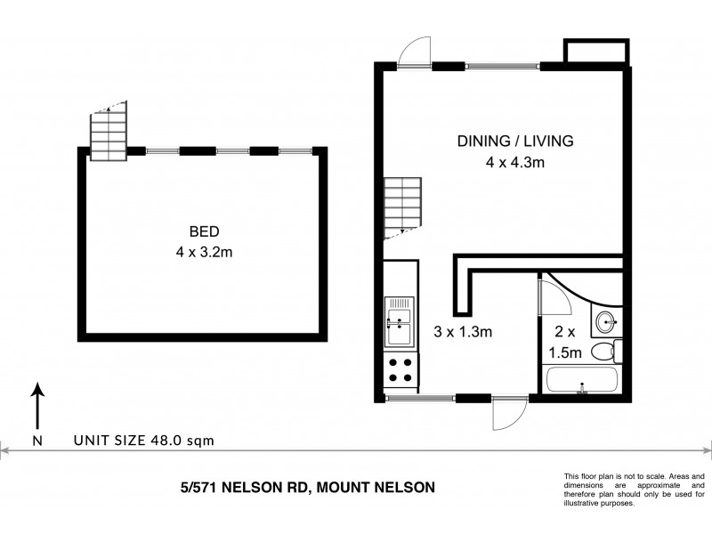 5/571 Nelson Road, Mount Nelson TAS 7007 Floorplan