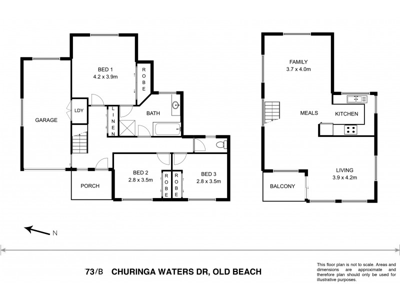 73B Churinga Waters Drive, Old Beach TAS 7017 Floorplan