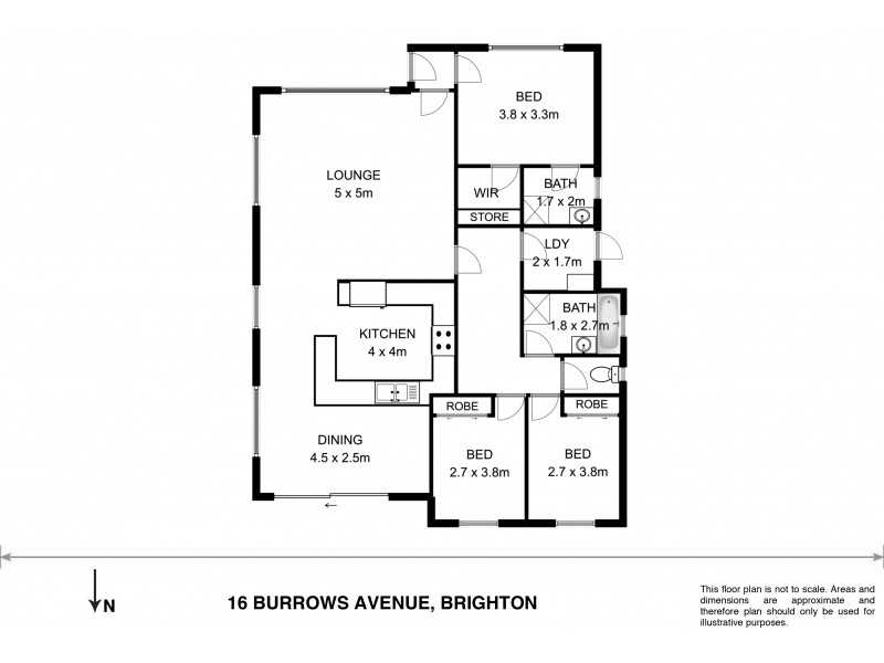 16 Burrows Avenue, Brighton TAS 7030 Floorplan
