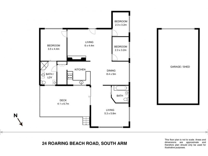 24 Roaring Beach Road, South Arm TAS 7022 Floorplan