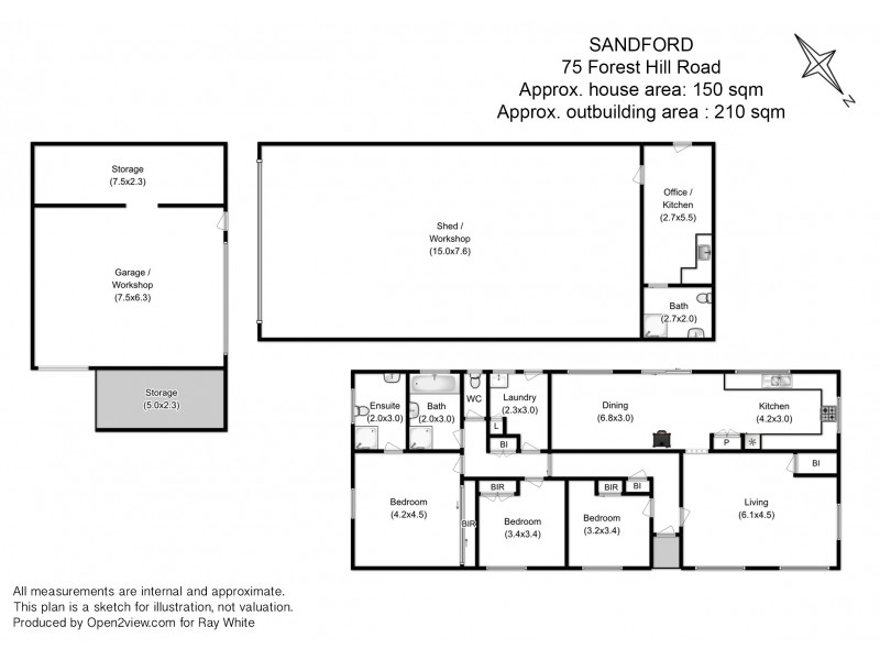 75 Forest Hill Road, Sandford TAS 7020 Floorplan