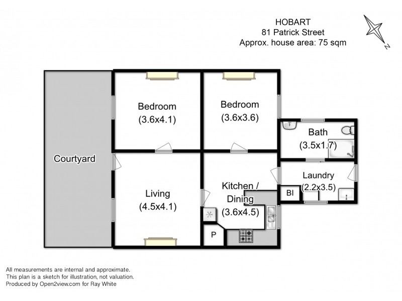 81 Patrick Street, Hobart TAS 7000 Floorplan