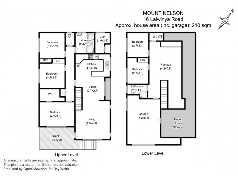 16 Lalwinya Road, Mount Nelson TAS 7007 Floorplan