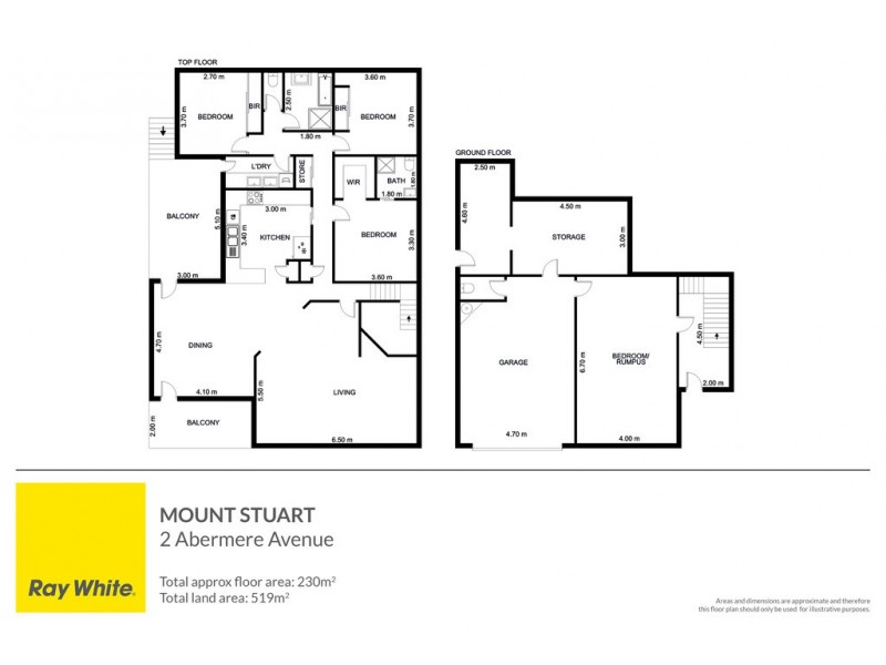 2 Abermere Avenue, Mount Stuart TAS 7000 Floorplan
