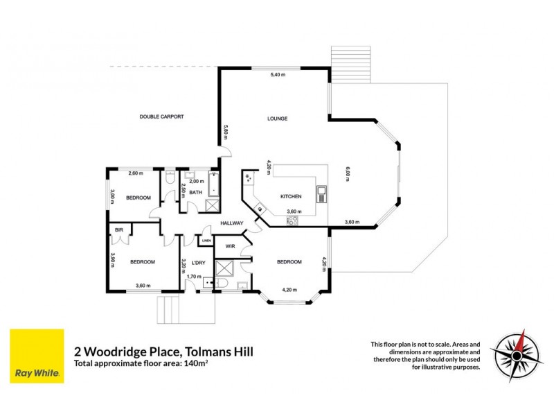 2 Woodridge Place, Tolmans Hill TAS 7007 Floorplan