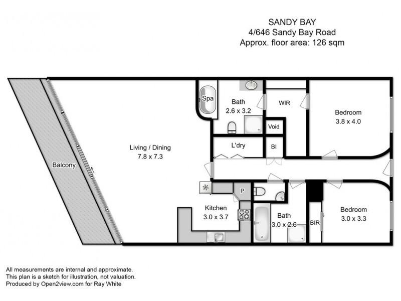 4/646 Sandy Bay Road, Sandy Bay TAS 7005 Floorplan