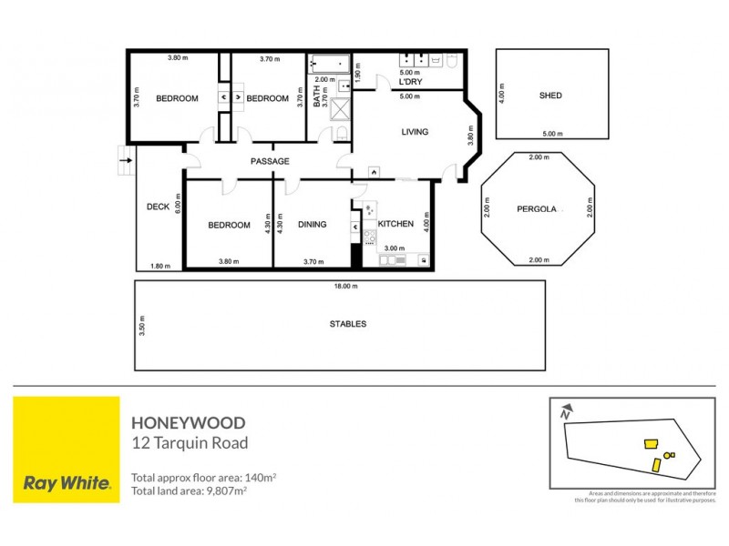 12 Tarquin Road, Honeywood TAS 7017 Floorplan