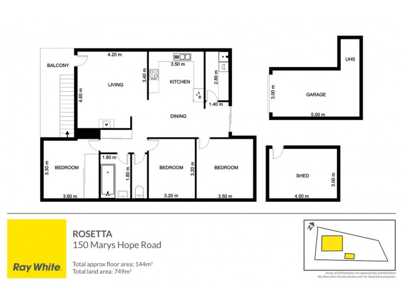 150 Marys Hope Road, Rosetta TAS 7010 Floorplan