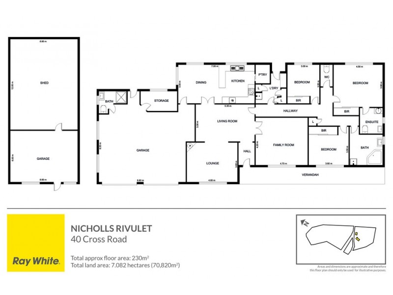 40 Cross Road, Nicholls Rivulet TAS 7112 Floorplan
