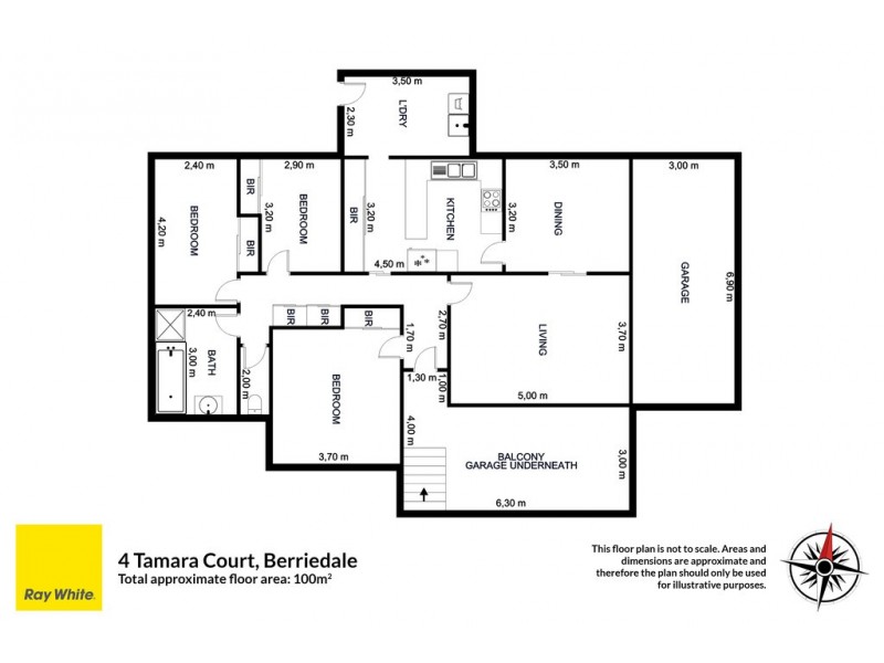 4 Tamara Court, Berriedale TAS 7011 Floorplan