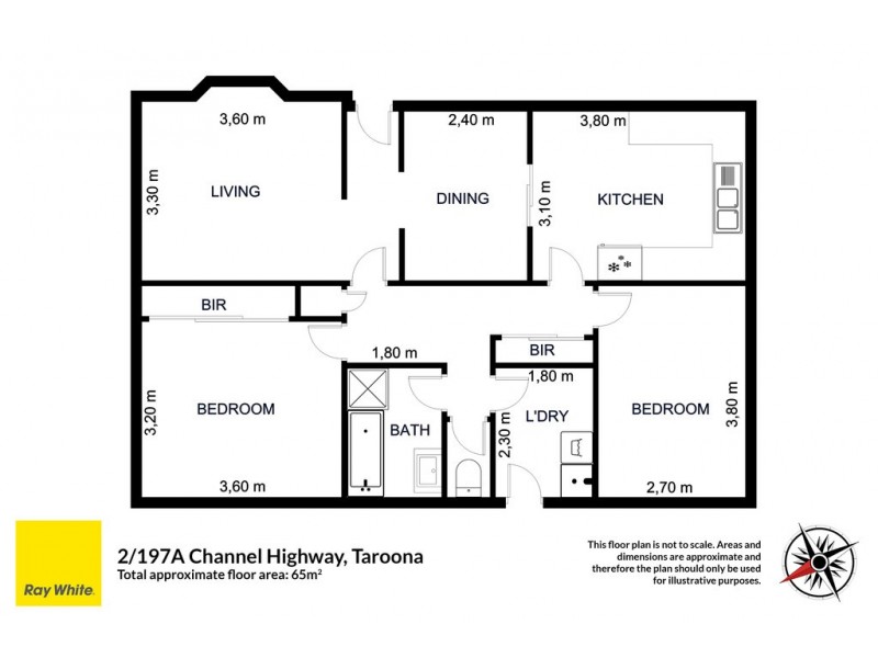 2/197A Channel Highway, Taroona TAS 7053 Floorplan