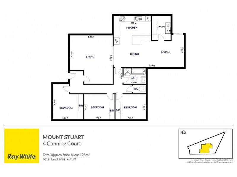 4 Canning Court, Mount Stuart TAS 7000 Floorplan