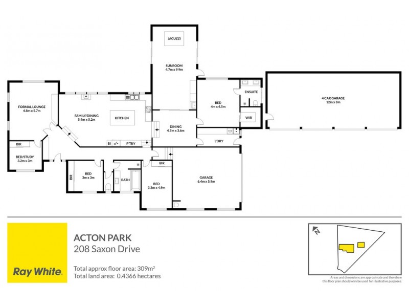 208 Saxon Drive, Acton Park TAS 7170 Floorplan