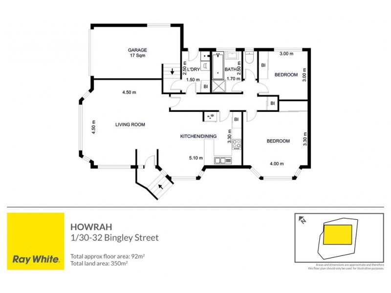 1/30-32 Bingley Street, Howrah TAS 7018 Floorplan