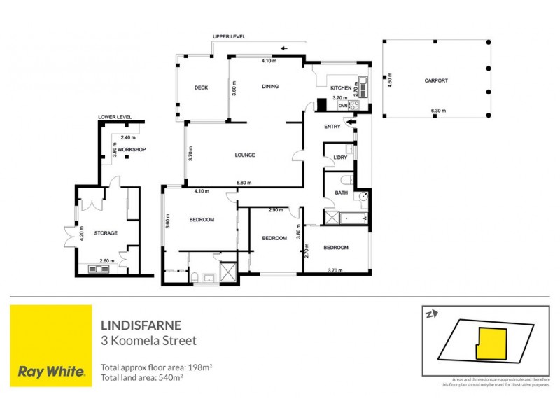 3 Koomela Street, Lindisfarne TAS 7015 Floorplan