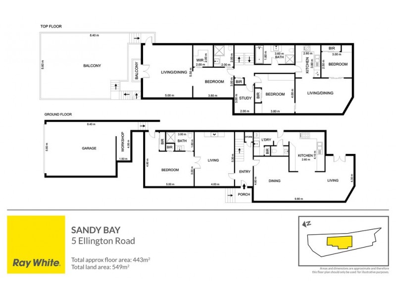 5 Ellington Road, Sandy Bay TAS 7005 Floorplan