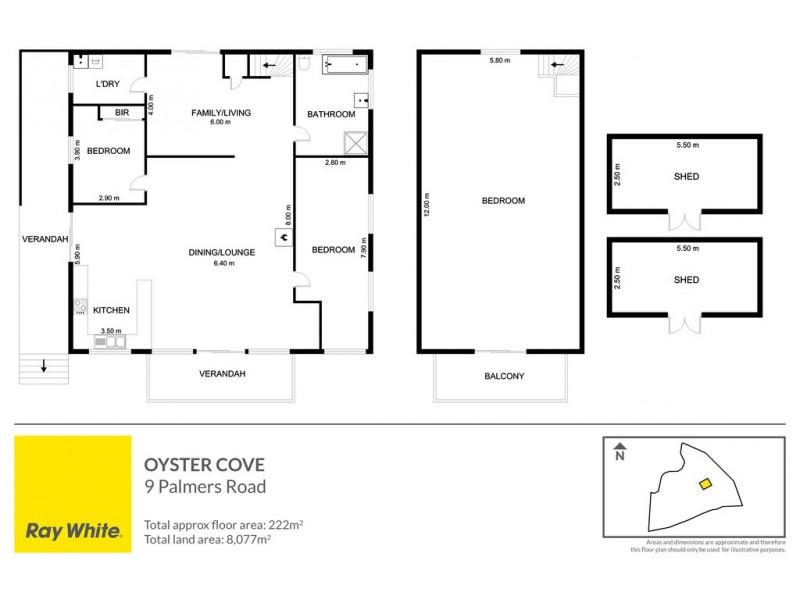 9 Palmers Road, Oyster Cove TAS 7150 Floorplan