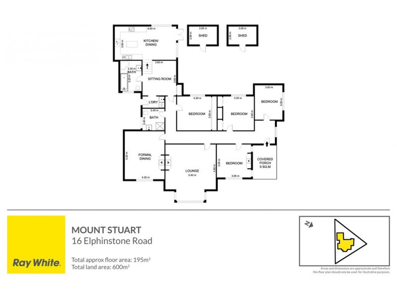 16 Elphinstone Road, Mount Stuart TAS 7000 Floorplan