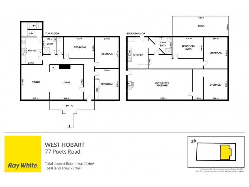 77 Poets Road, West Hobart TAS 7000 Floorplan