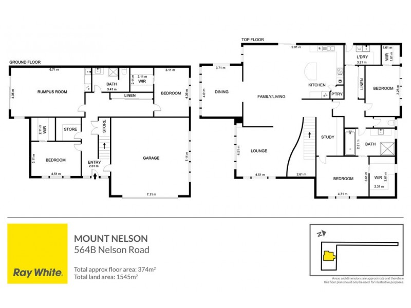 564B Nelson Road, Mount Nelson TAS 7007 Floorplan