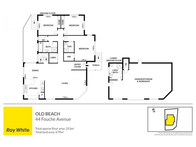 44 Fouche Avenue, Old Beach TAS 7017 Floorplan