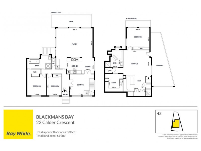 22 Calder Crescent, Blackmans Bay TAS 7052 Floorplan