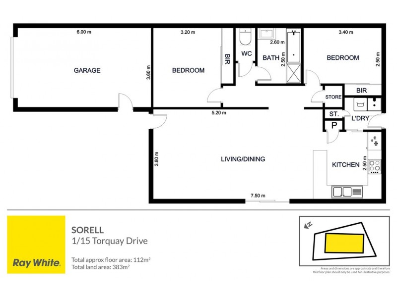 1/15 Torquay Drive, Sorell TAS 7172 Floorplan