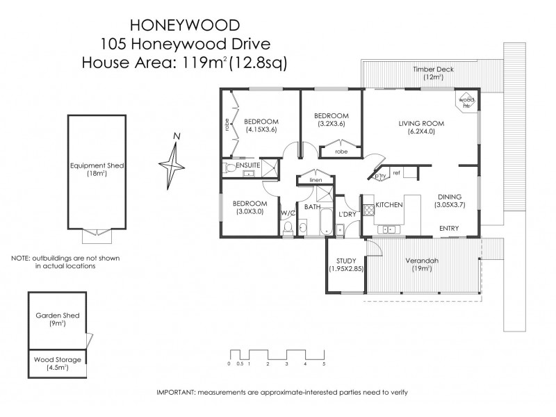105 Honeywood Drive, Honeywood TAS 7017 Floorplan