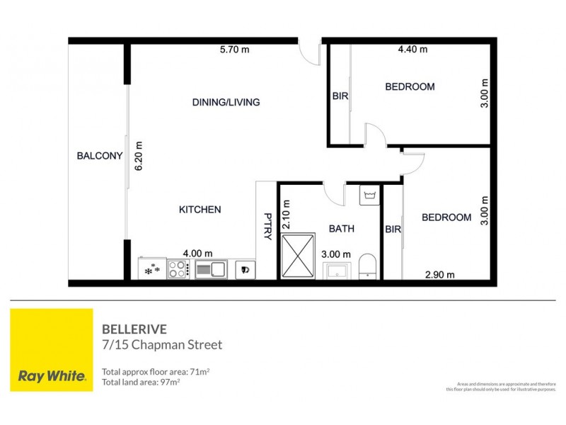 7/15 Chapman Street, Bellerive TAS 7018 Floorplan