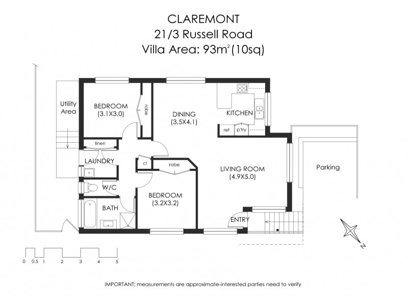 21/3 Russell Road, Claremont TAS 7011 Floorplan