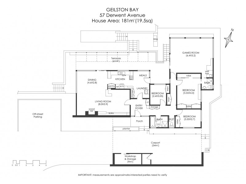 57 Derwent Avenue, Geilston Bay TAS 7015 Floorplan