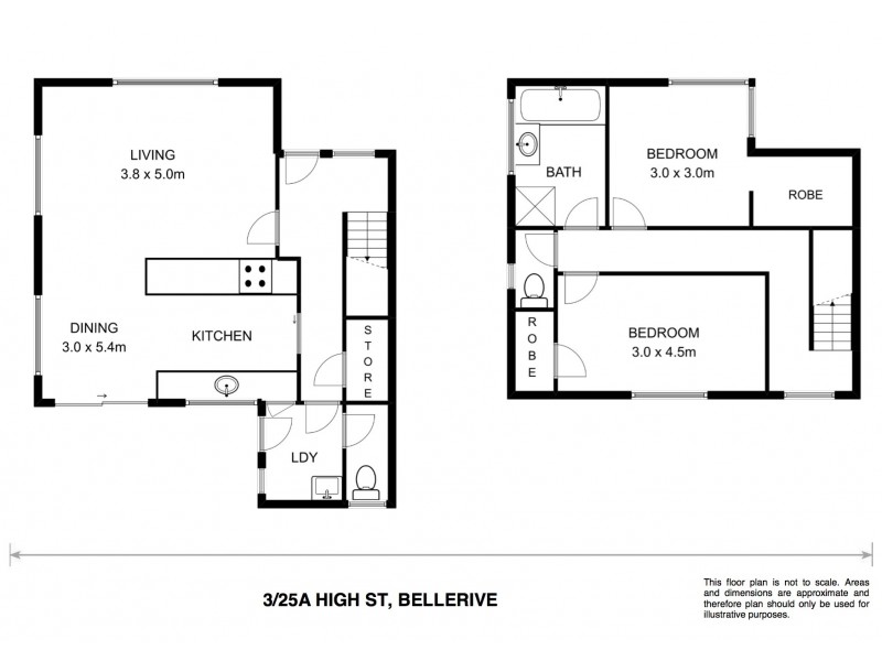 3/25A High Street, Bellerive TAS 7018 Floorplan