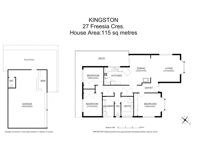 27 Freesia Crescent, Kingston TAS 7050 Floorplan