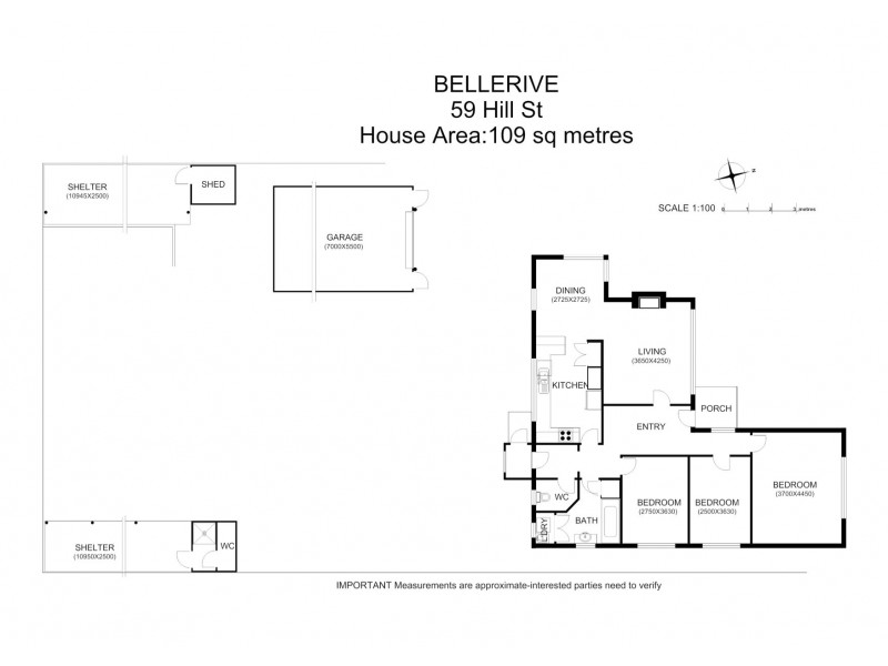 59 Hill Street, Bellerive TAS 7018 Floorplan