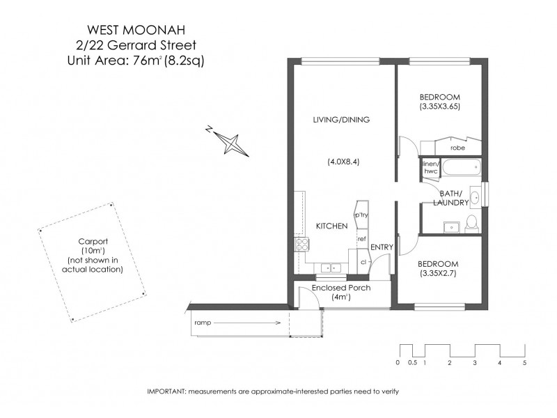2/22 Gerrard Street, Moonah TAS 7009 Floorplan