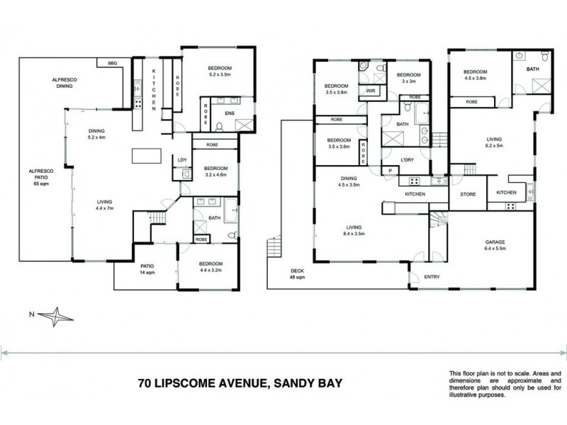 70 Lipscombe Avenue, Sandy Bay TAS 7005 Floorplan