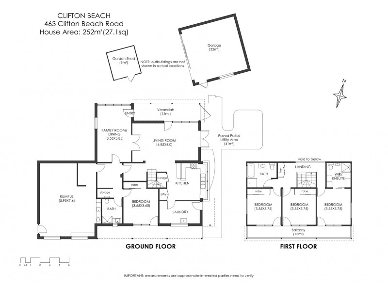 463 Clifton Beach Road, Clifton Beach TAS 7020 Floorplan