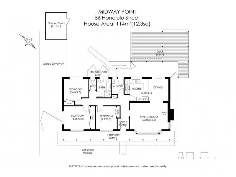 56 Honolulu Street, Midway Point TAS 7171 Floorplan