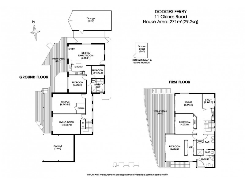 11 Okines Road, Dodges Ferry TAS 7173 Floorplan