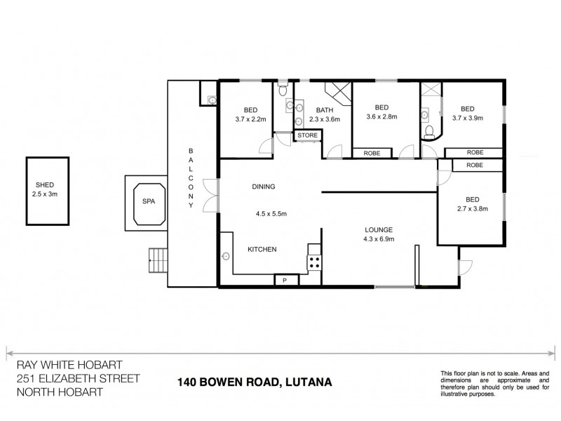 140 Bowen Road, Lutana TAS 7009 Floorplan