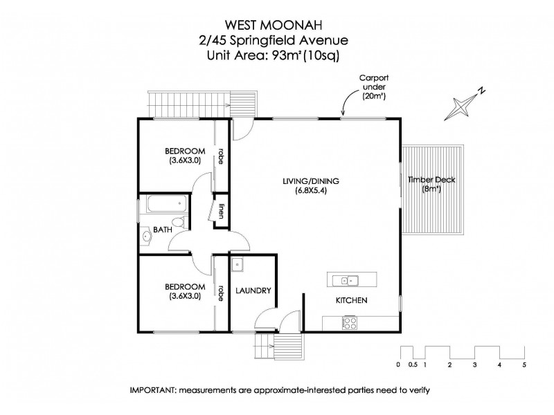 2/45 Springfield Avenue, West Moonah TAS 7009 Floorplan