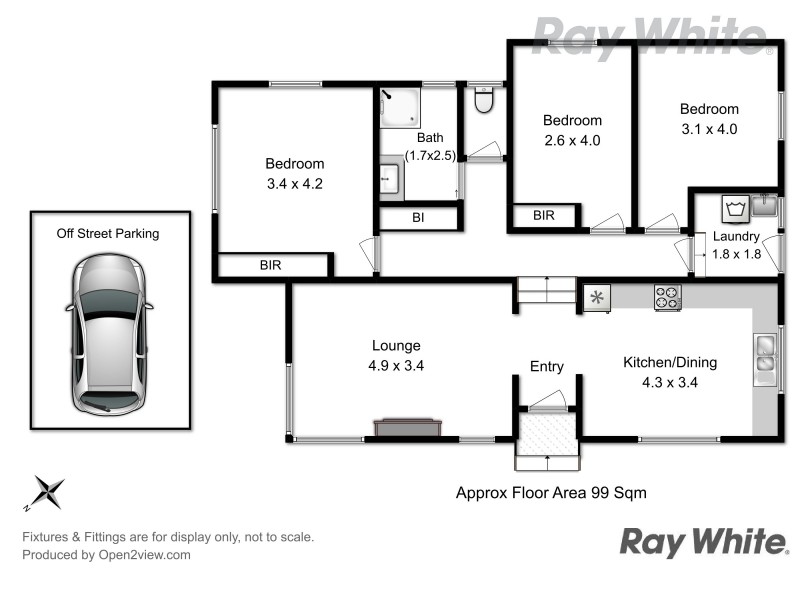 1/103 Bass Street, Warrane TAS 7018 Floorplan