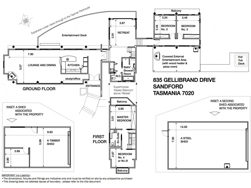 835 Gellibrand Drive, Sandford TAS 7020 Floorplan
