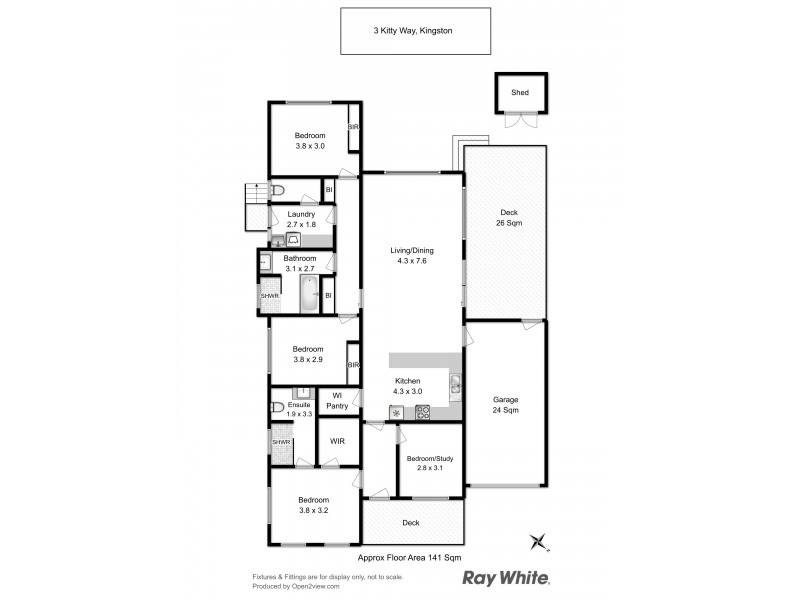 3 Kitty Way, Kingston TAS 7050 Floorplan